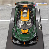 [FrontiArt] 1:18 Koenigsegg 2020 Jesko Attack Glossy Green & Orange Model Car Resin