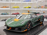 [FrontiArt] 1:18 Koenigsegg 2020 Jesko Attack Glossy Green & Orange Model Car Resin