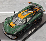 [FrontiArt] 1:18 Koenigsegg 2020 Jesko Attack Glossy Green & Orange Model Car Resin