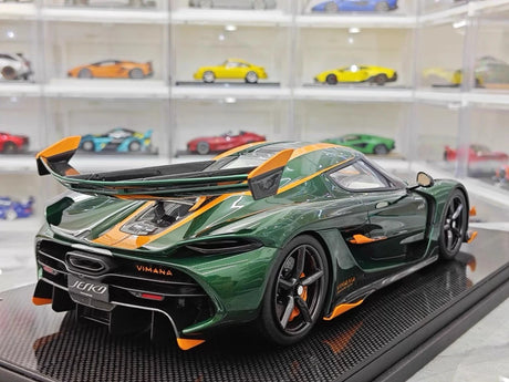 [FrontiArt] 1:18 Koenigsegg 2020 Jesko Attack Glossy Green & Orange Model Car Resin