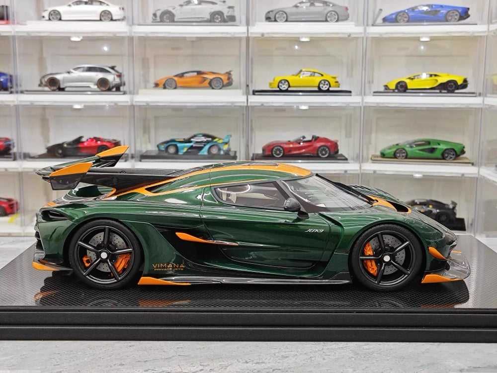 [FrontiArt] 1:18 Koenigsegg 2020 Jesko Attack Glossy Green & Orange Model Car Resin