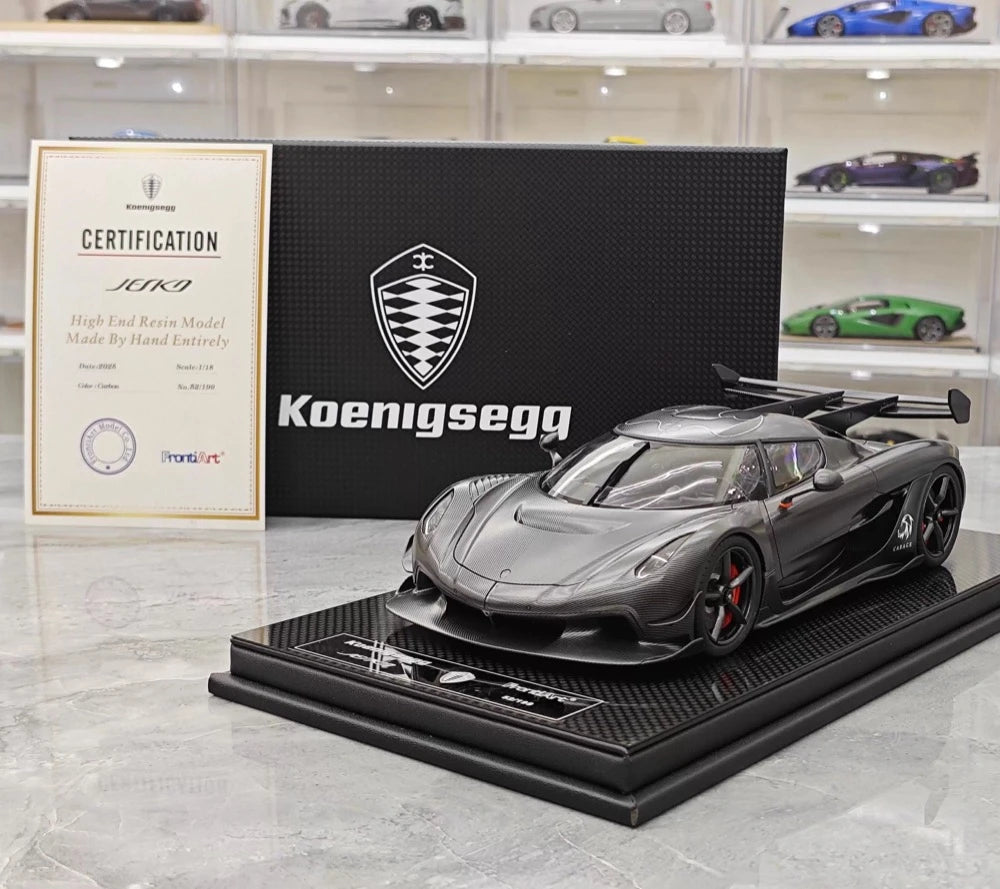 [FrontiArt] 1:18 Koenigsegg 2020 Jesko Attack Matte Black Model Car Resin