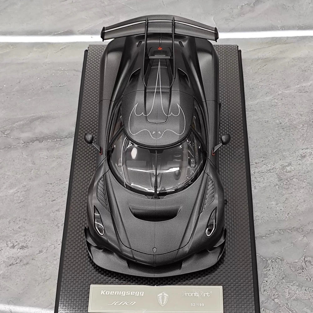 [FrontiArt] 1:18 Koenigsegg 2020 Jesko Attack matt svart modellbil harts
