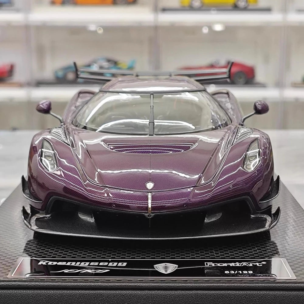 [FrontiArt] 1:18 Koenigsegg 2020 Jesko Attack Glossy Purple Model Car Resin