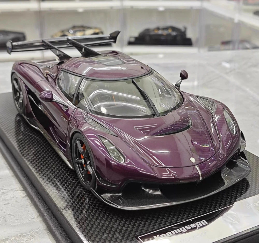 [FrontiArt] 1:18 Koenigsegg 2020 Jesko Attack Glossy Purple Model Car Resin