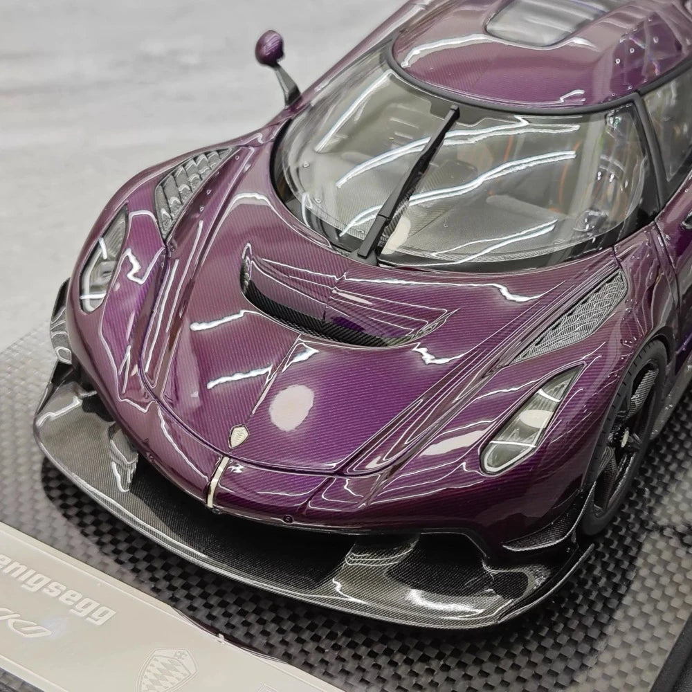 [FrontiArt] 1:18 Koenigsegg 2020 Jesko Attack Glossy Purple Model Car Resin