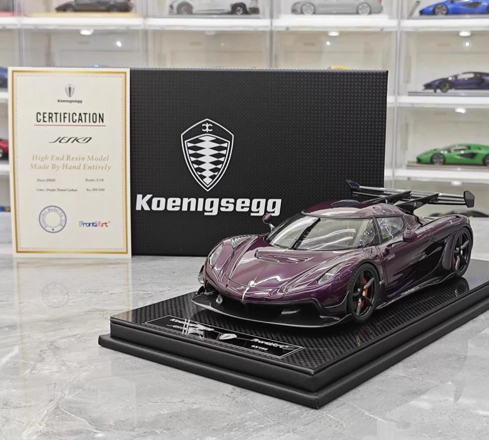 [FrontiArt] 1:18 Koenigsegg 2020 Jesko Attack Glossy Purple Model Car Resin
