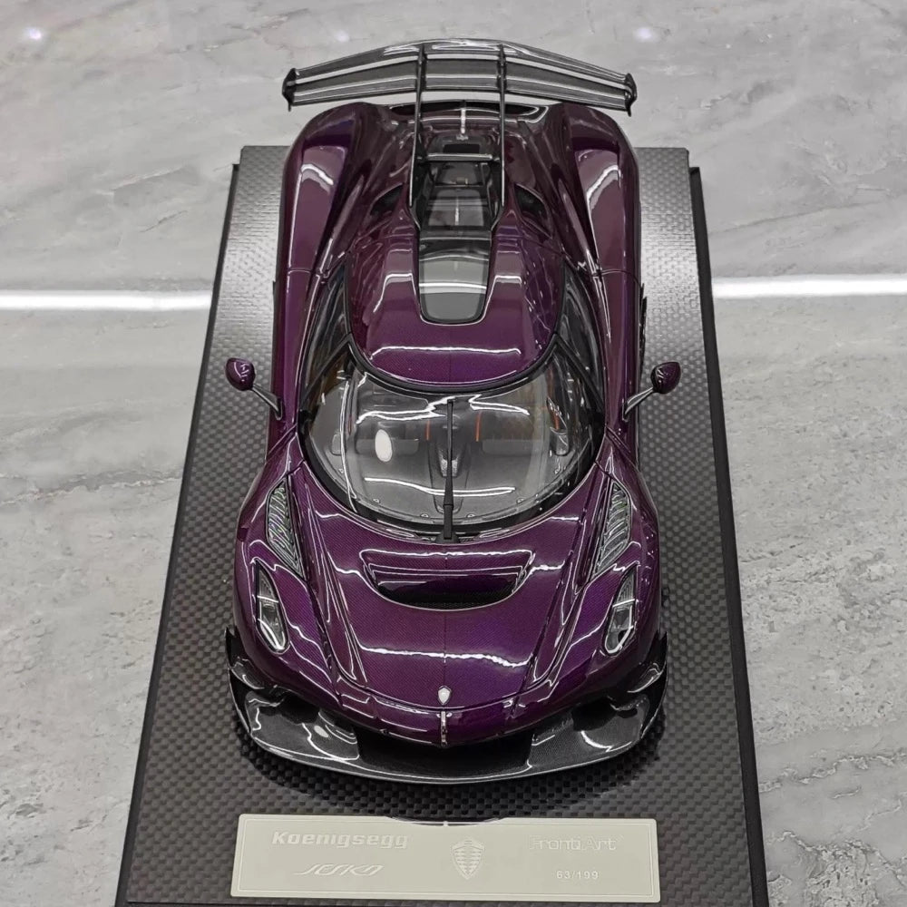 [FrontiArt] 1:18 Koenigsegg 2020 Jesko Attack Glossy Purple Model Car Resin