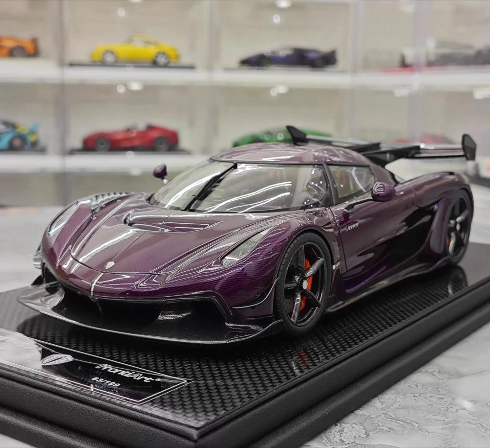 [FrontiArt] 1:18 Koenigsegg 2020 Jesko Attack Glossy Purple Model Car Resin