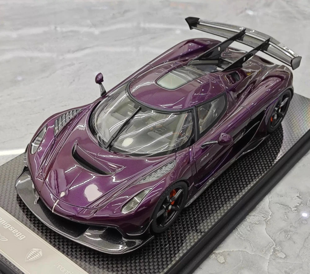 [FrontiArt] 1:18 Koenigsegg 2020 Jesko Attack Glossy Purple Model Car Resin