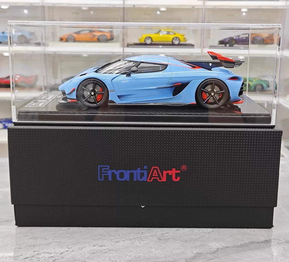 [FrontiArt] 1:18 Koenigsegg 2020 Jesko Attack Glossy Sky Blue Model Car Resin