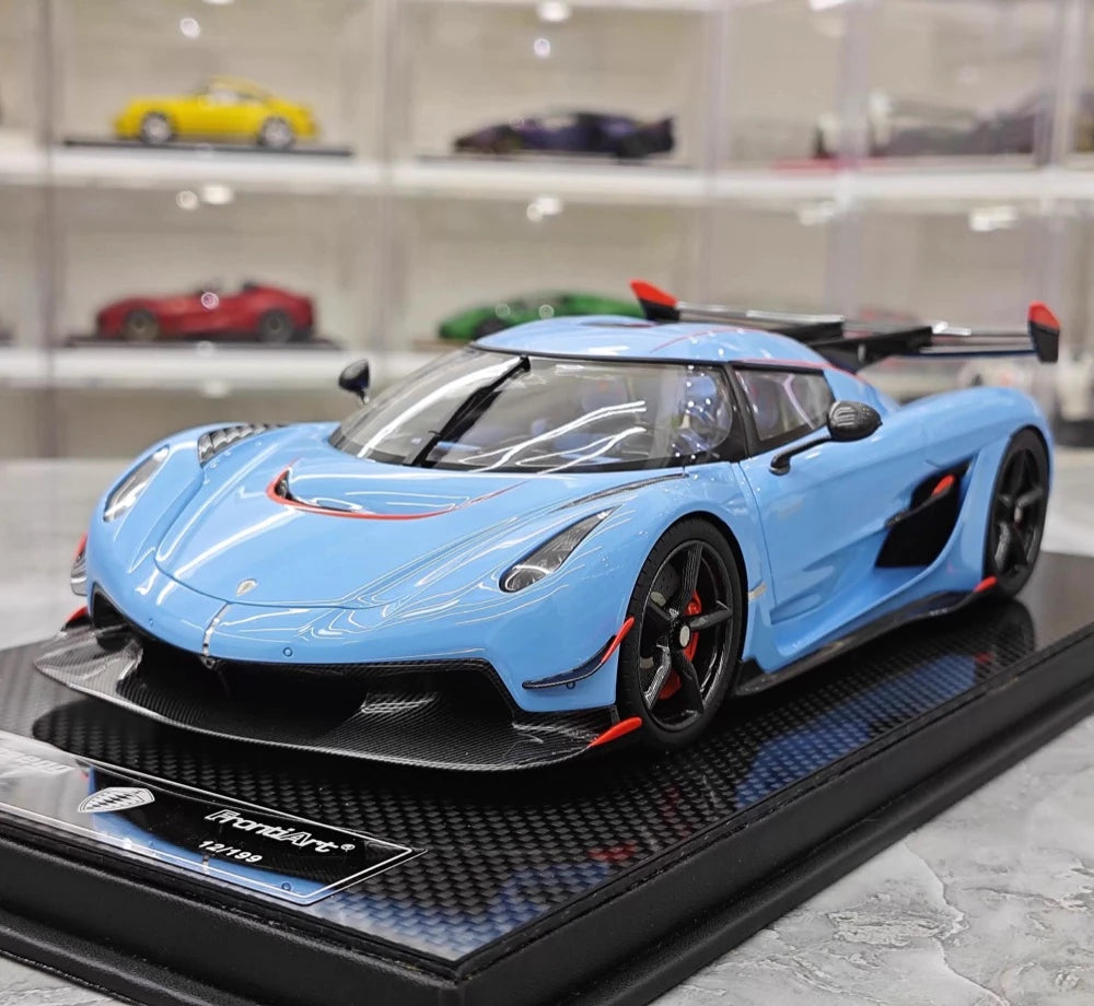 [FrontiArt] 1:18 Koenigsegg 2020 Jesko Attack Glossy Sky Blue Model Car Resin