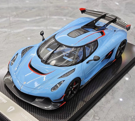 [FrontiArt] 1:18 Koenigsegg 2020 Jesko Attack Glossy Sky Blue Model Car Resin