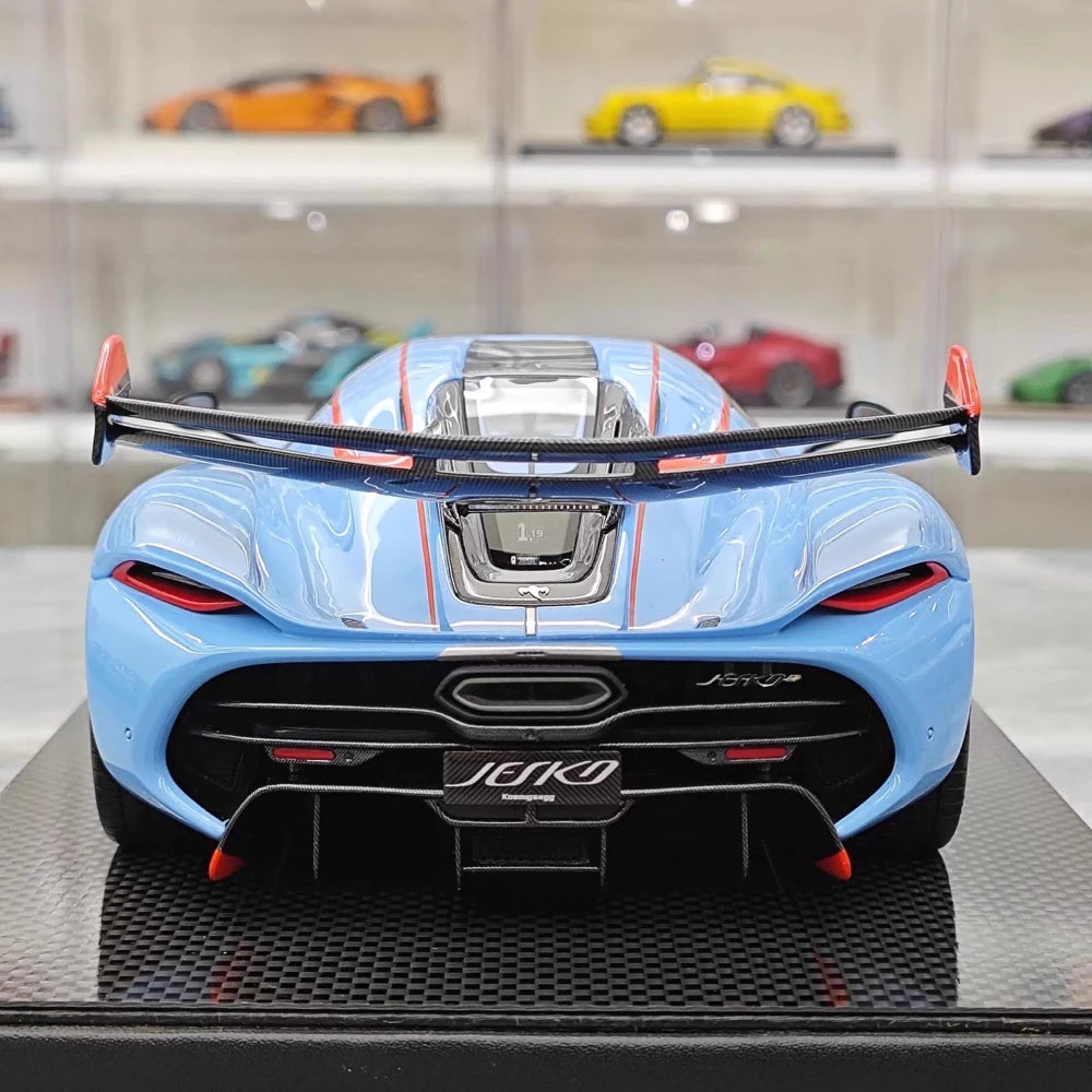 [FrontiArt] 1:18 Koenigsegg 2020 Jesko Attack Glossy Sky Blue Model Car Resin