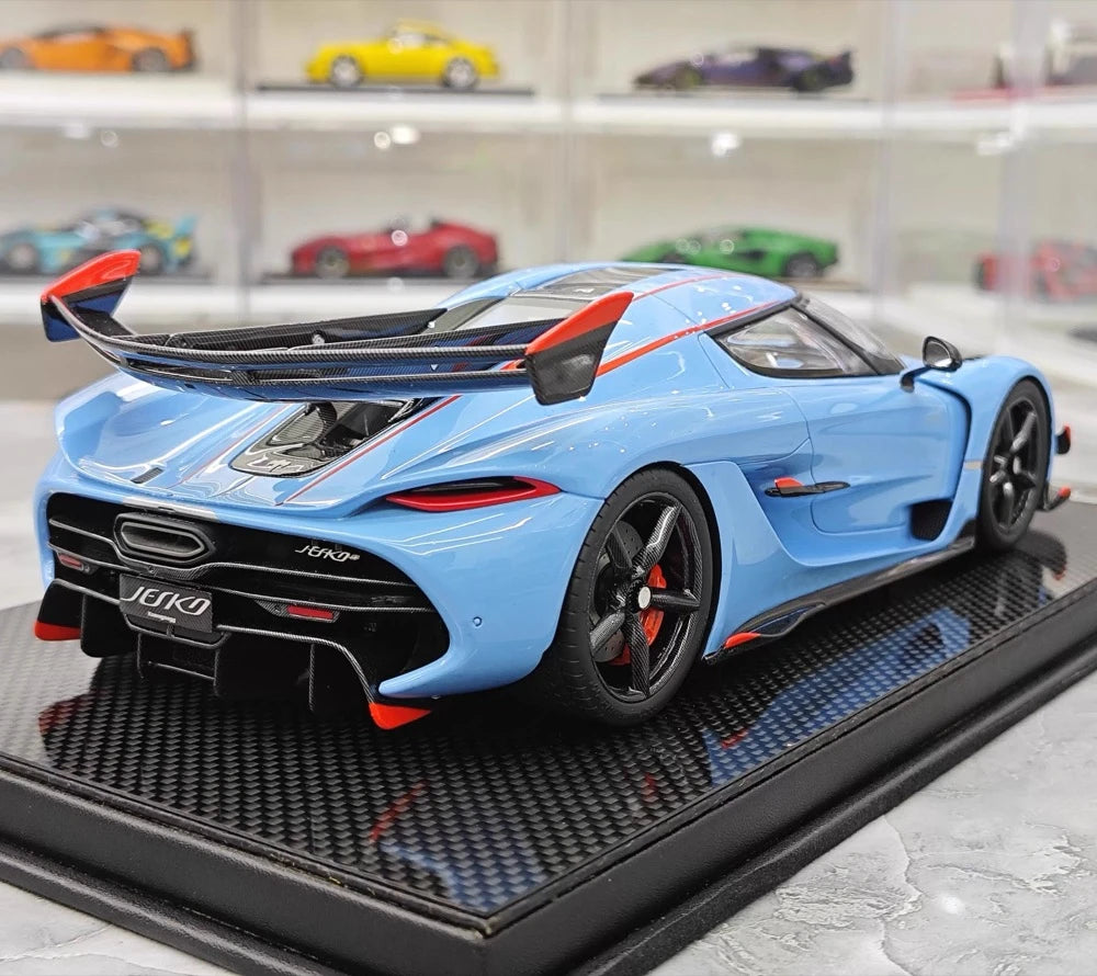 [FrontiArt] 1:18 Koenigsegg 2020 Jesko Attack Glossy Sky Blue Model Car Resin