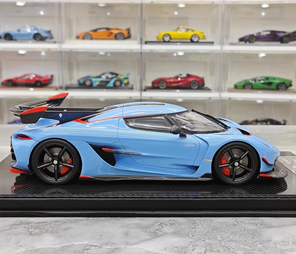 [FrontiArt] 1:18 Koenigsegg 2020 Jesko Attack Glossy Sky Blue Model Car Resin