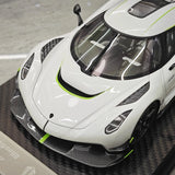 [FrontiArt] 1:18 Koenigsegg 2020 Jesko Attack Glossy White & Green Model Car Resin