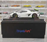 [FrontiArt] 1:18 Koenigsegg 2020 Jesko Attack Glossy White & Green Model Car Resin