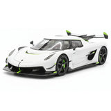 [FrontiArt] 1:18 Koenigsegg 2020 Jesko Attack Glossy White & Green Model Car Resin