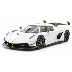 [FrontiArt] 1:18 Koenigsegg 2020 Jesko Attack Glossy bianco & verde modellino di auto resina