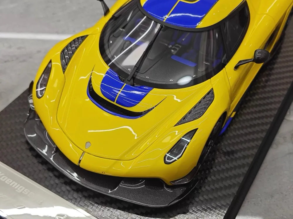 [FrontiArt] 1:18 Koenigsegg 2020 Jesko Attack Glossy Yellow Model Car Resin