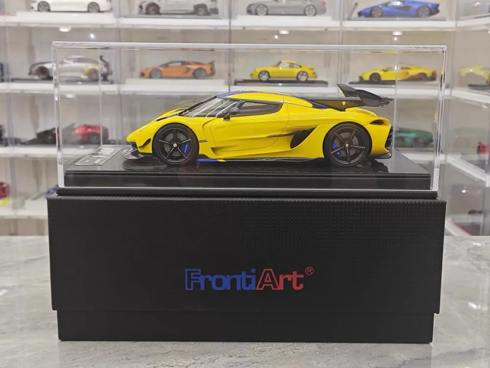 [FrontiArt] 1:18 Koenigsegg 2020 Jesko Attack Glossy Yellow Model Car Resin