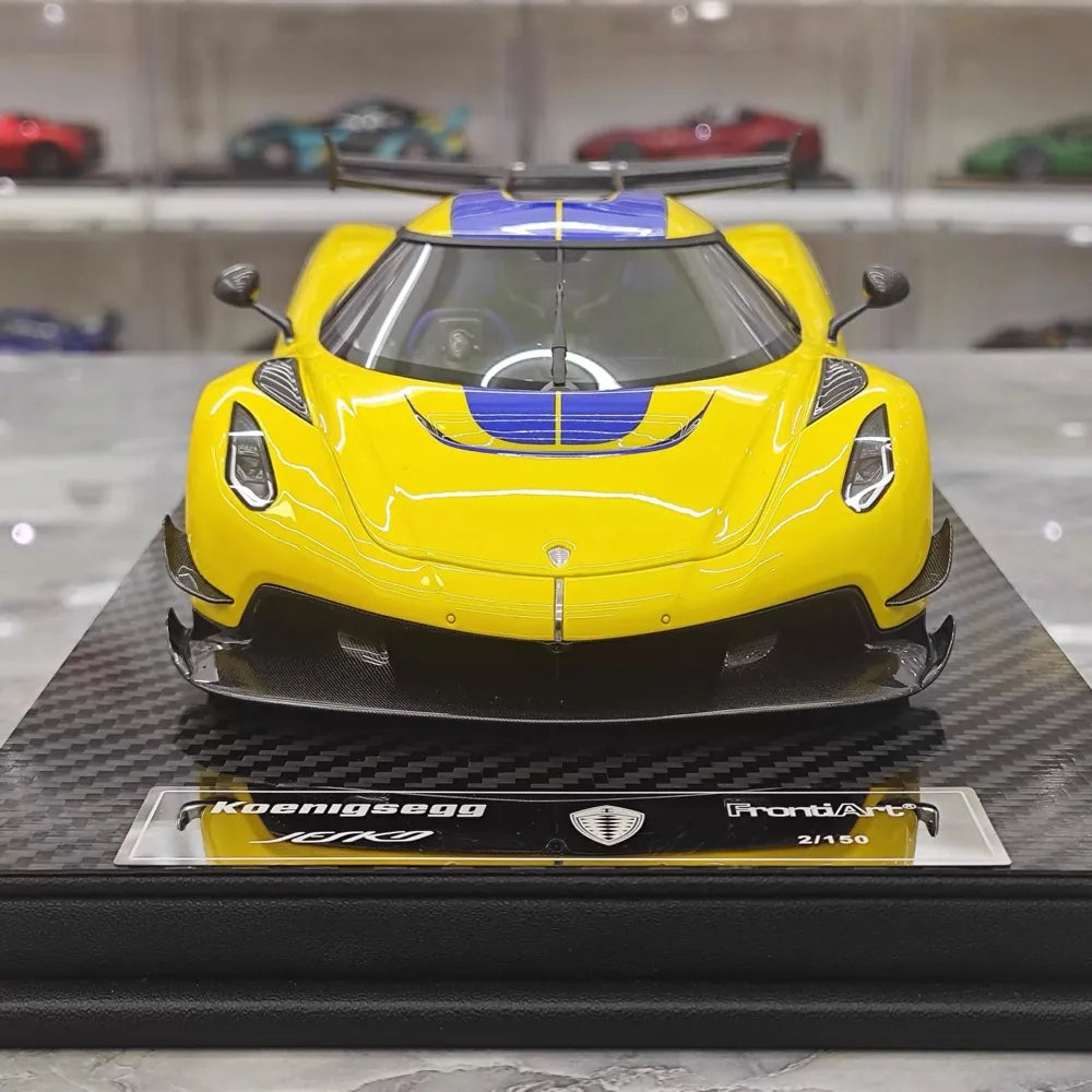 [FrontiArt] 1:18 Koenigsegg 2020 Jesko Attack Glossy Yellow Model Car Resin