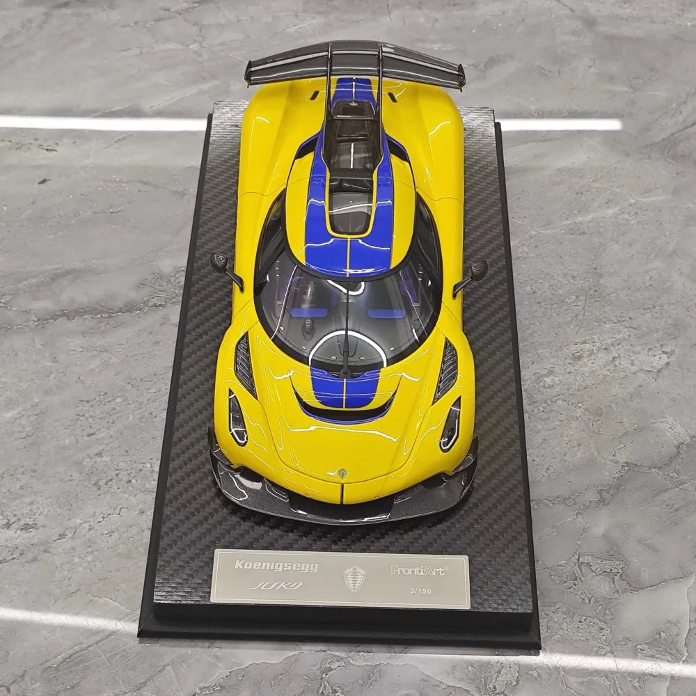 [FrontiArt] 1:18 Koenigsegg 2020 Jesko Attack Glossy Yellow Model Car Resin