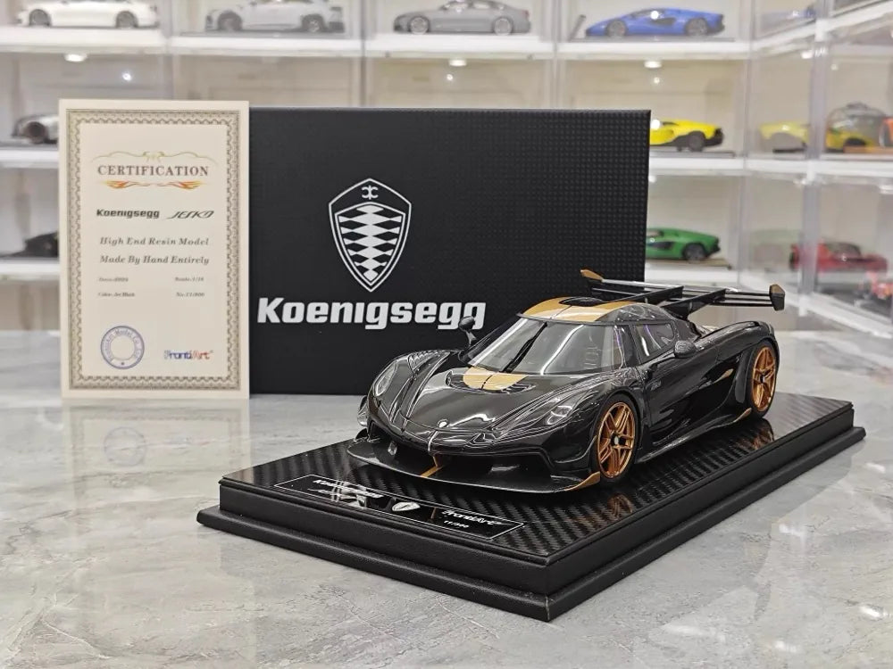 [FrontiArt] 1:18 Koenigsegg 2020 Jesko Attack Glossy Black Model Car Resin