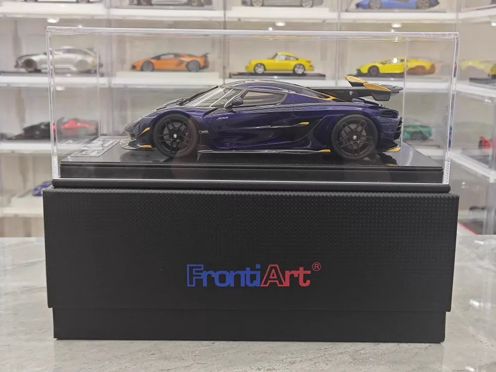 [FrontiArt] 1:18 Koenigsegg 2020 Jesko Attack Glossy Blue Model Car Resin