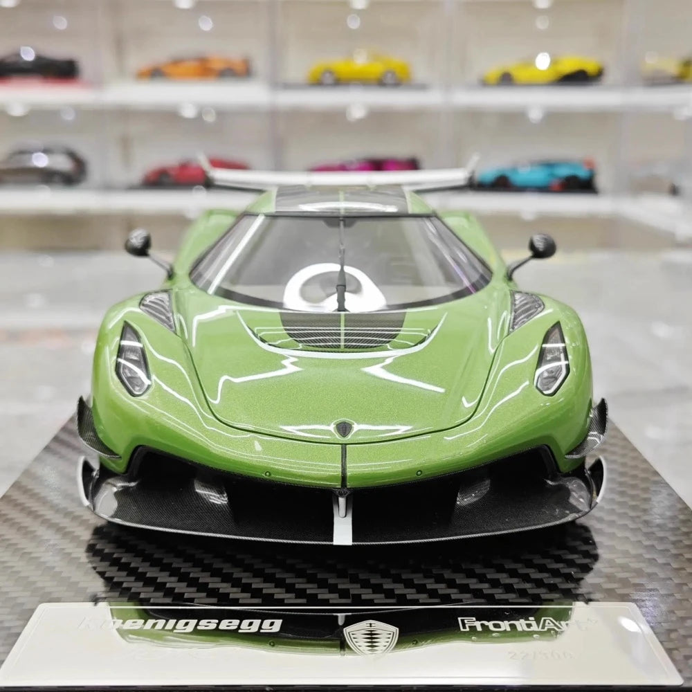 [FrontiArt] 1:18 Koenigsegg 2020 Jesko Attack Glossy Green Model Car Resin