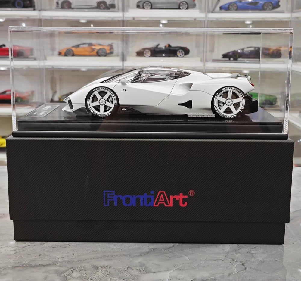 [FrontiArt] 1:18 Nilu 27 Hypercar White Model Car Resin