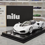 [FrontiArt] 1:18 Nilu 27 Hypercar White Model Car Resin