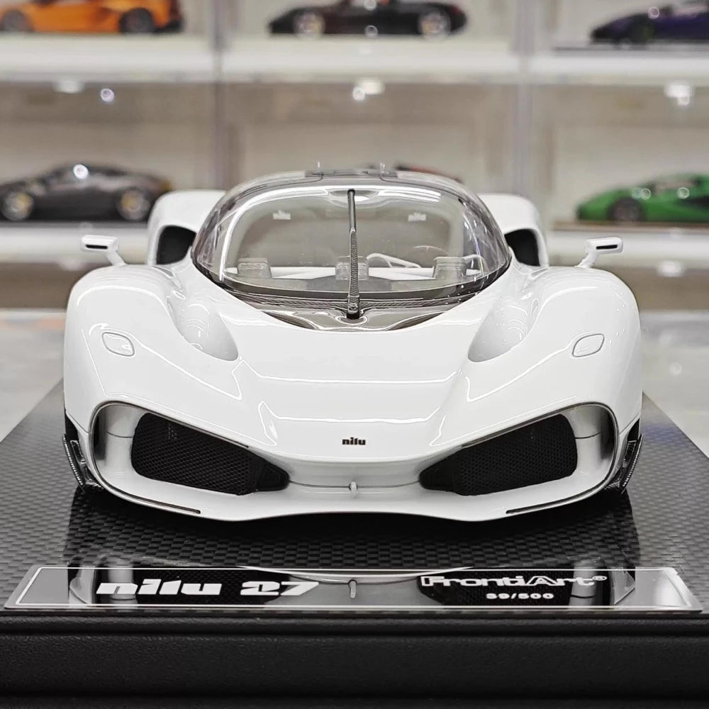 [FrontiArt] 1:18 Nilu 27 Hypercar White Model Car Resin