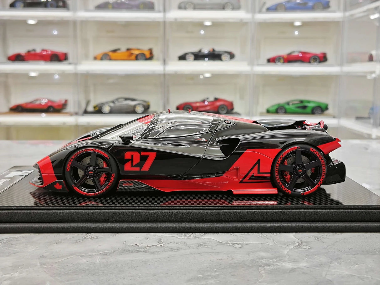 Nilu27 2024 NILU Black Red 1:18 resin model car by FrontiArt - view 5