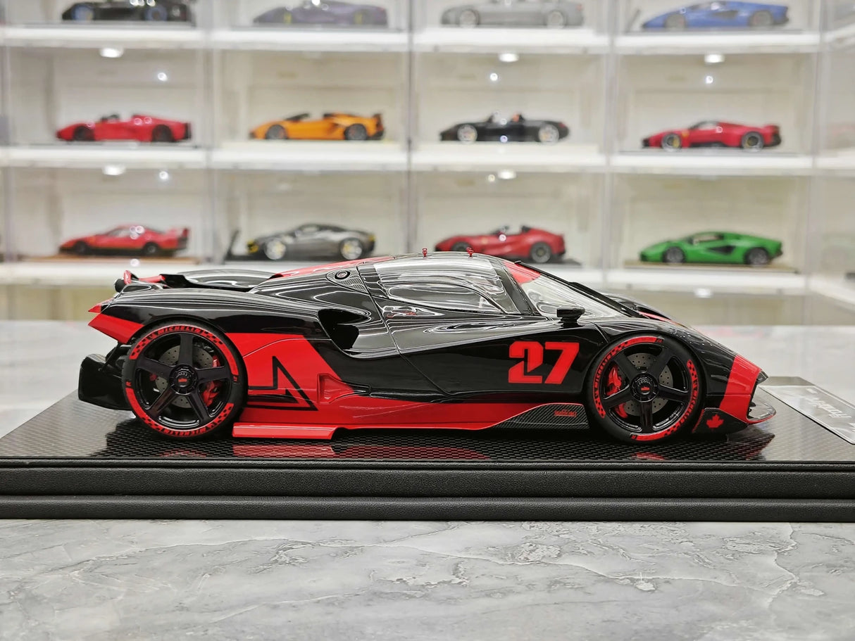 Nilu27 2024 NILU Black Red 1:18 resin model car by FrontiArt - view 9