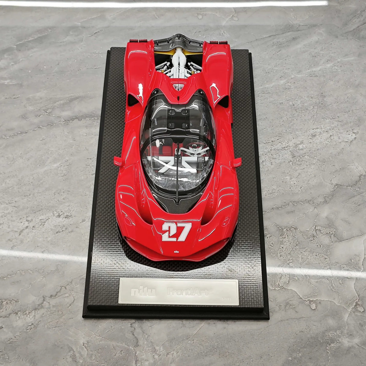 Nilu27 2024 NILU Red 1:18 resin model car by FrontiArt - view 2