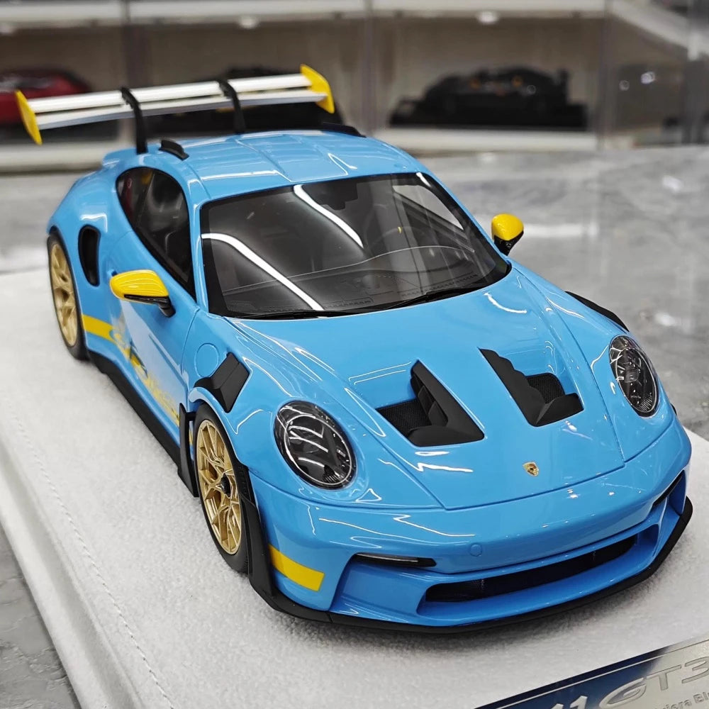 [FuelMe] 1:18 Porsche 2023 911 GT3 RS Blue Model Car Resin