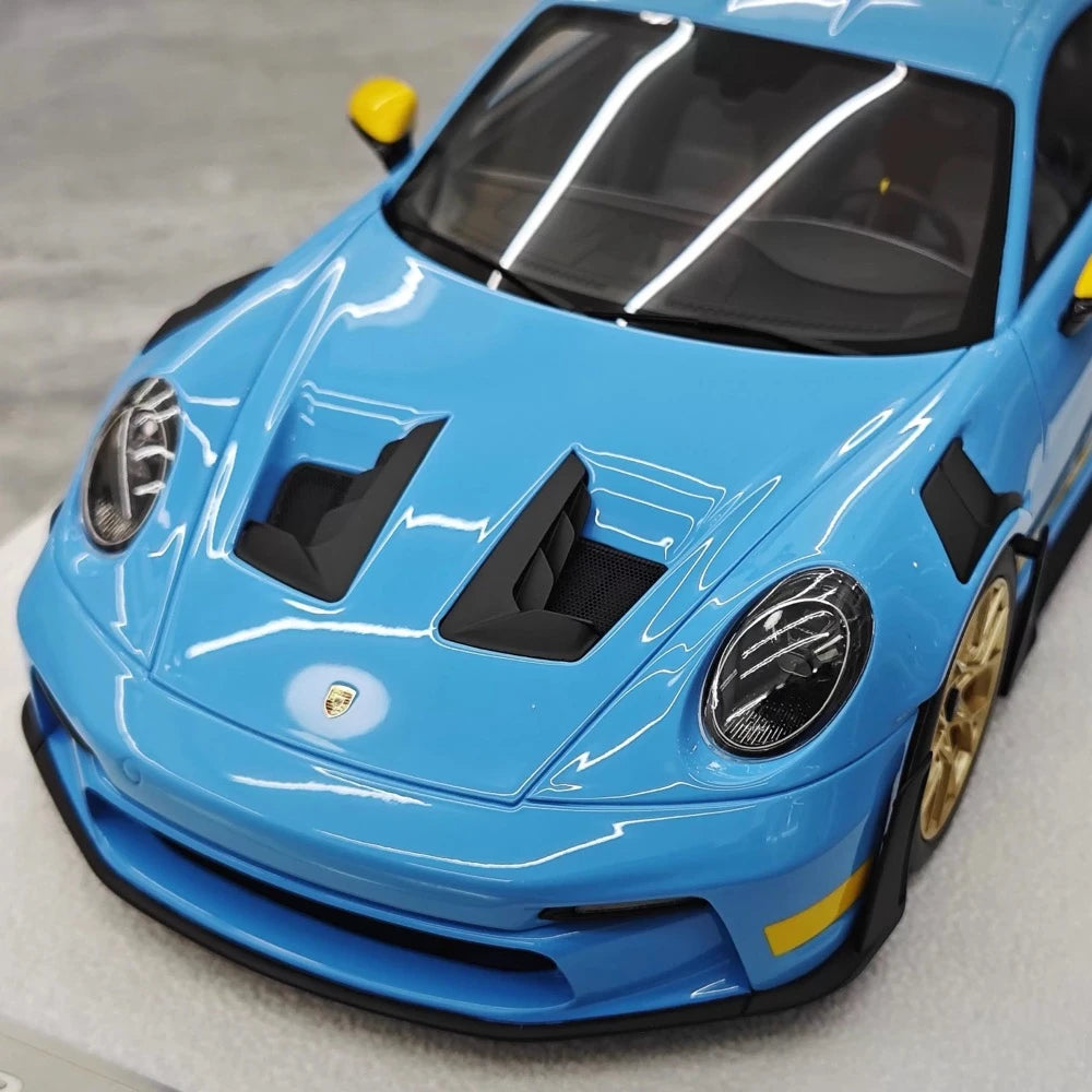 [FuelMe] 1:18 Porsche 2023 911 GT3 RS Blue Model Car Resin