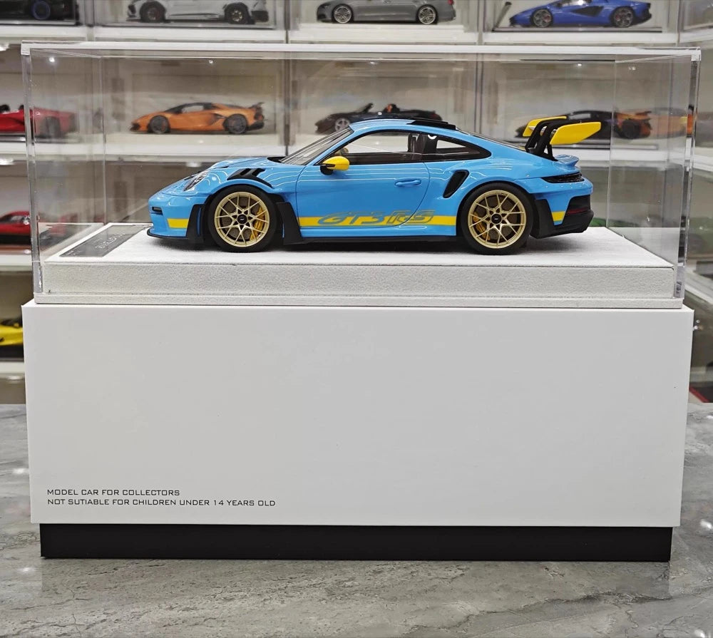 [FuelMe] 1:18 Porsche 2023 911 GT3 RS Blue Model Car Resin