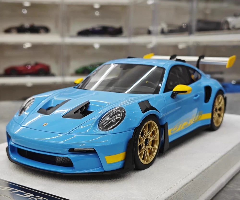 [FuelMe] 1:18 Porsche 2023 911 GT3 RS Blue Model Car Resin
