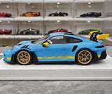 [FuelMe] 1:18 Porsche 2023 911 GT3 RS Blue Model Car Resin