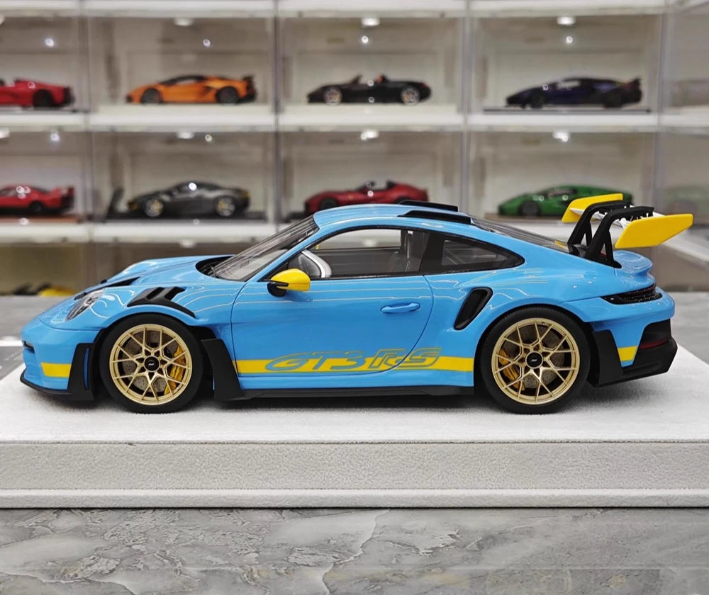 [FuelMe] 1:18 Porsche 2023 911 GT3 RS Blue Model Car Resin