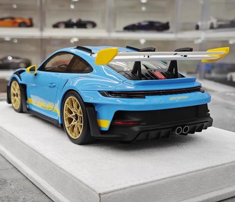 [FuelMe] 1:18 Porsche 2023 911 GT3 RS Blue Model Car Resin