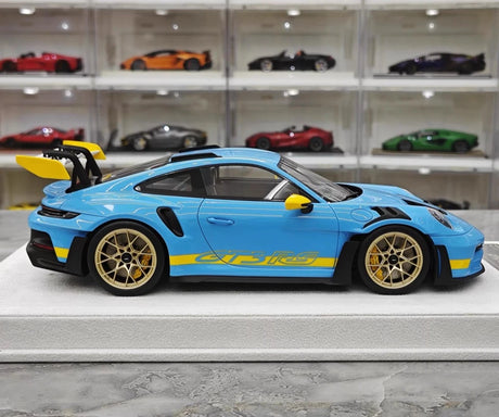 [FuelMe] 1:18 Porsche 2023 911 GT3 RS Blue Model Car Resin