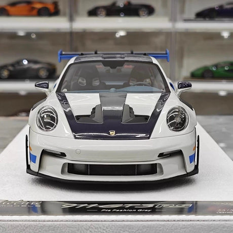 [FuelMe] 1:18 Porsche 2023 911 GT3 RS Gray Model Car Resin