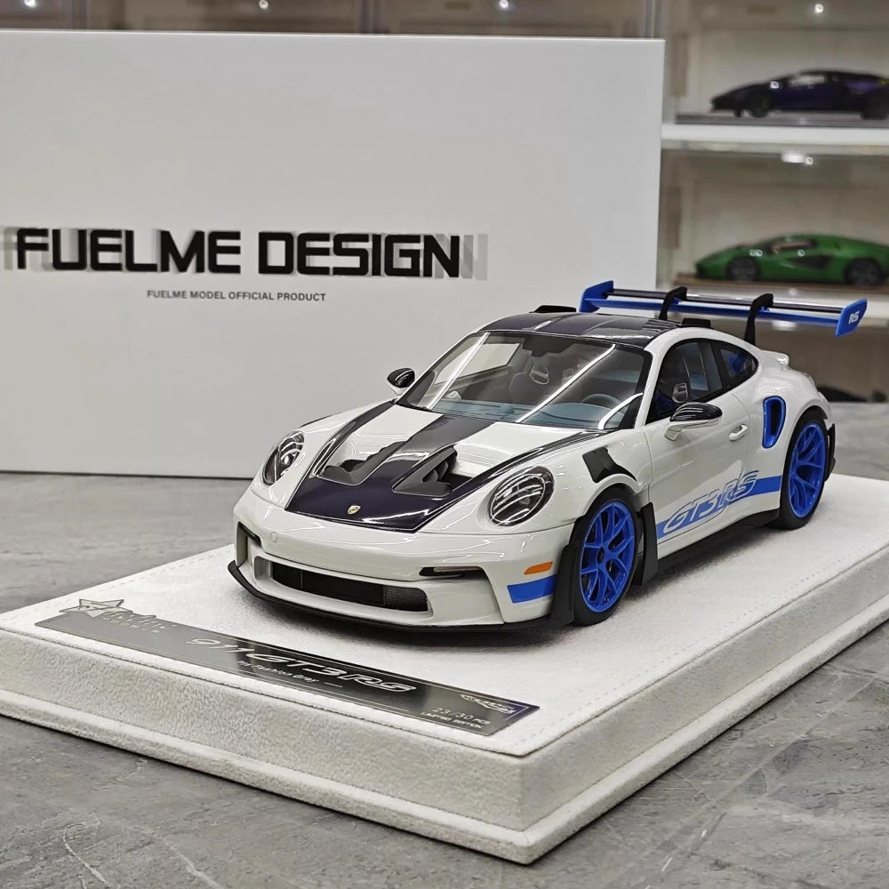 [FuelMe] 1:18 Porsche 2023 911 GT3 RS gris voiture miniature Resin