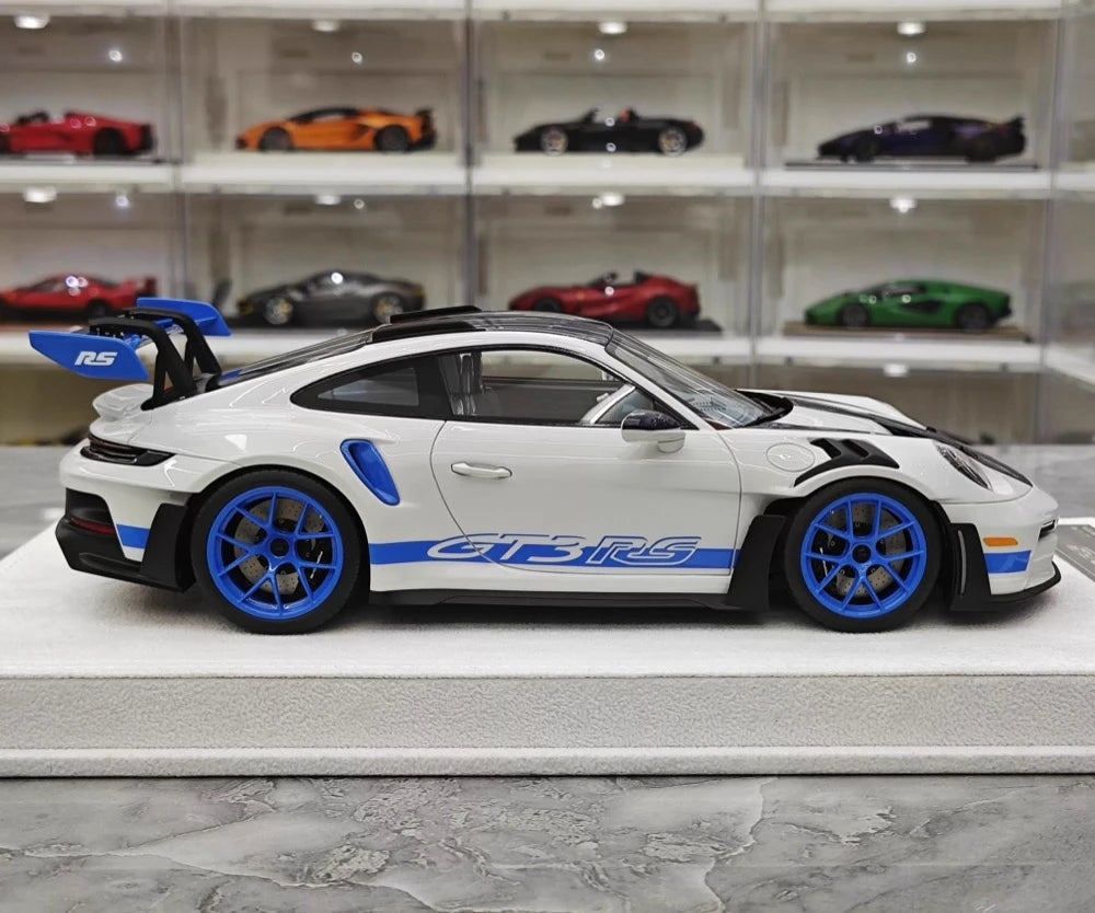 [FuelMe] 1:18 Porsche 2023 911 GT3 RS gris voiture miniature Resin