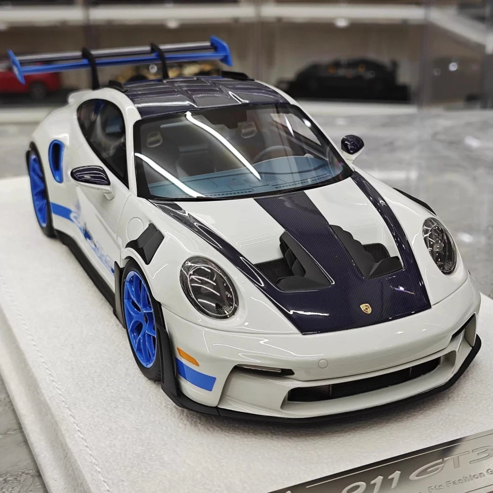 [FuelMe] 1:18 Porsche 2023 911 GT3 RS Gray Model Car Resin