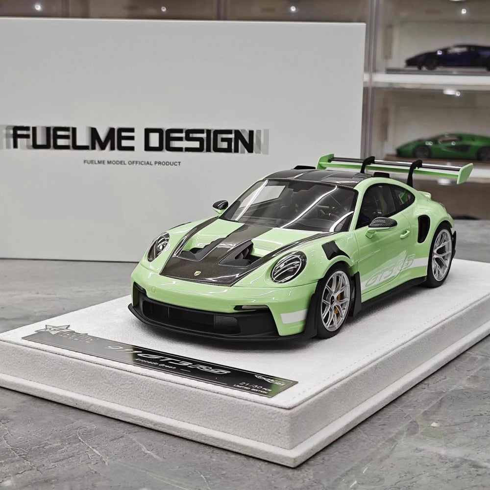 [FuelMe] 1:18 Porsche 2023 911 GT3 RS Green Model Car Resin
